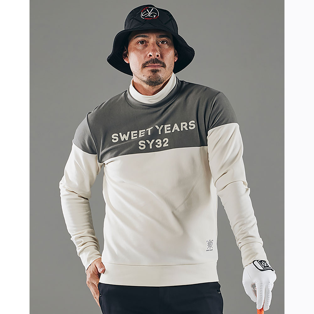 フロッキーSYロゴ長袖モックネック【SY32 GOLF】
