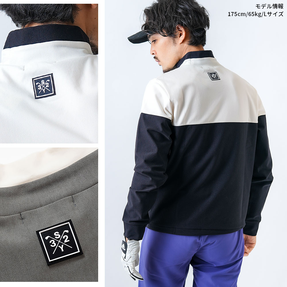 フロッキーSYロゴ長袖モックネック【SY32 GOLF】