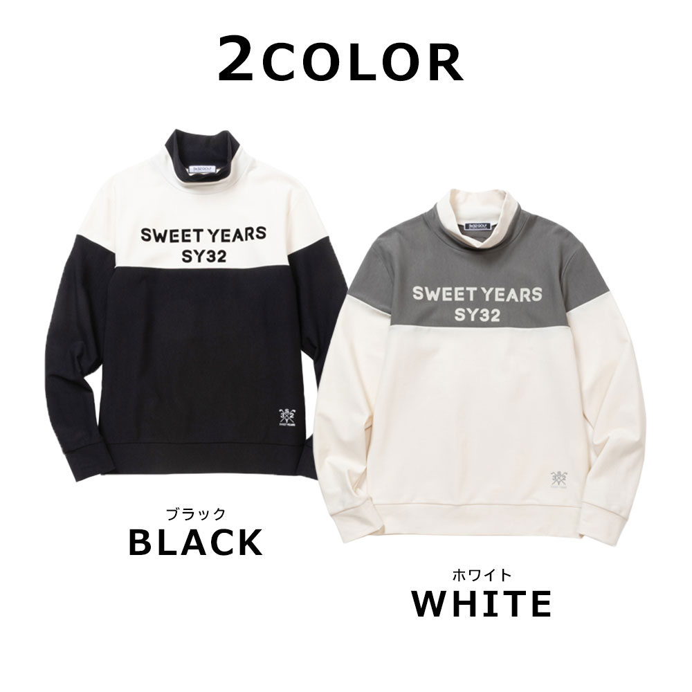 フロッキーSYロゴ長袖モックネック【SY32 GOLF】