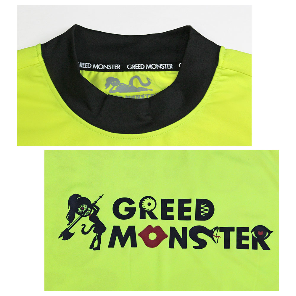 マルチパターンバック総柄半袖モックネック【GREED MONSTER】