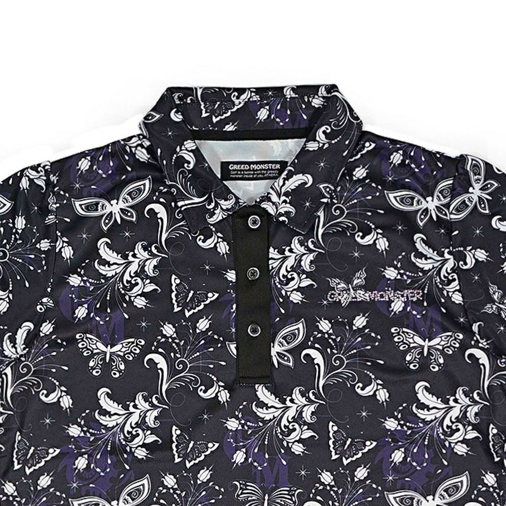 Butterfly Pattern ポロシャツ