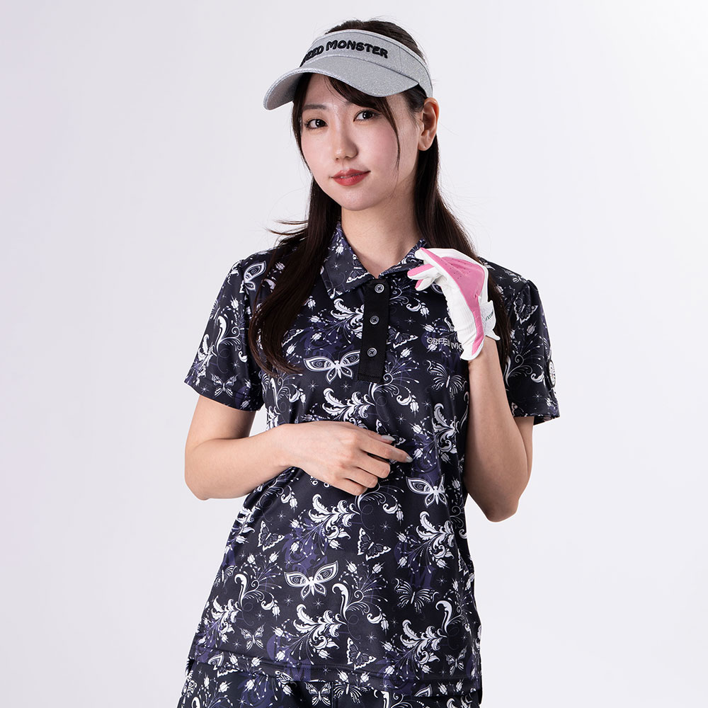 新品未使用タグ付き　バーバリーゴルフ　シャドーストライプ　ポロシャツ　L BURBERRY - 新品未使用タグ付き バーバリーゴルフ シャドー