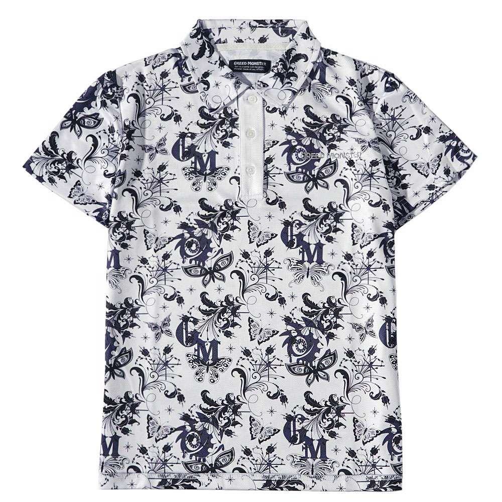 Butterfly Pattern ポロシャツ