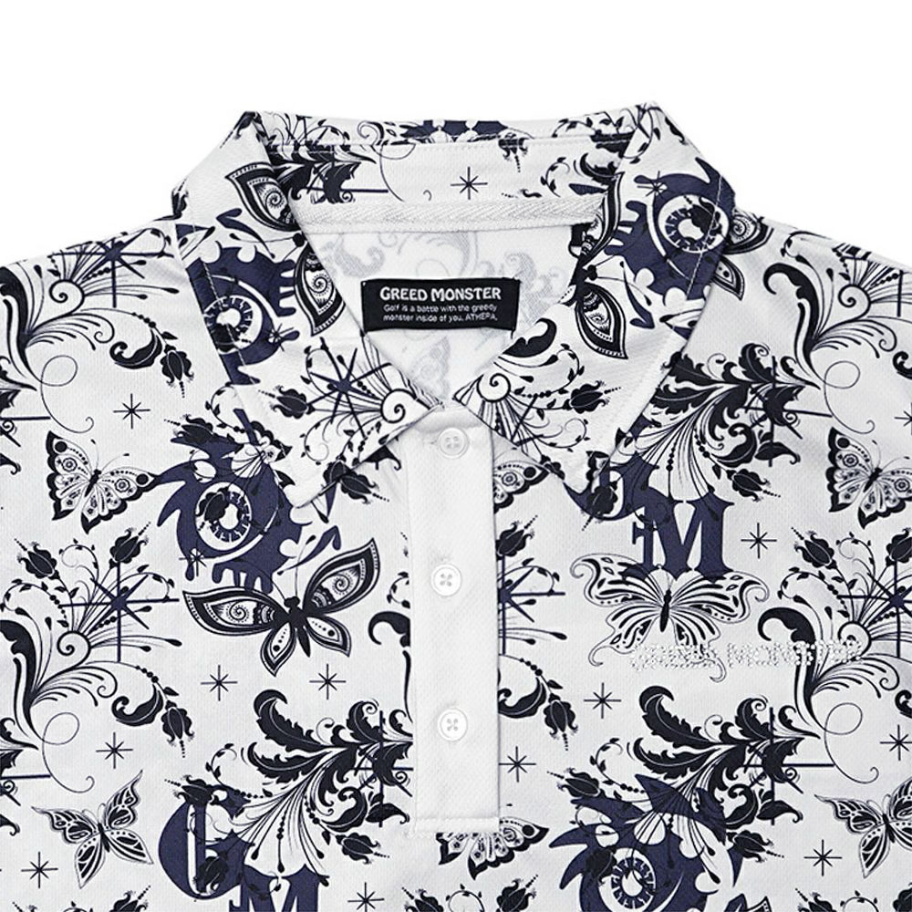 Butterfly Pattern ポロシャツ