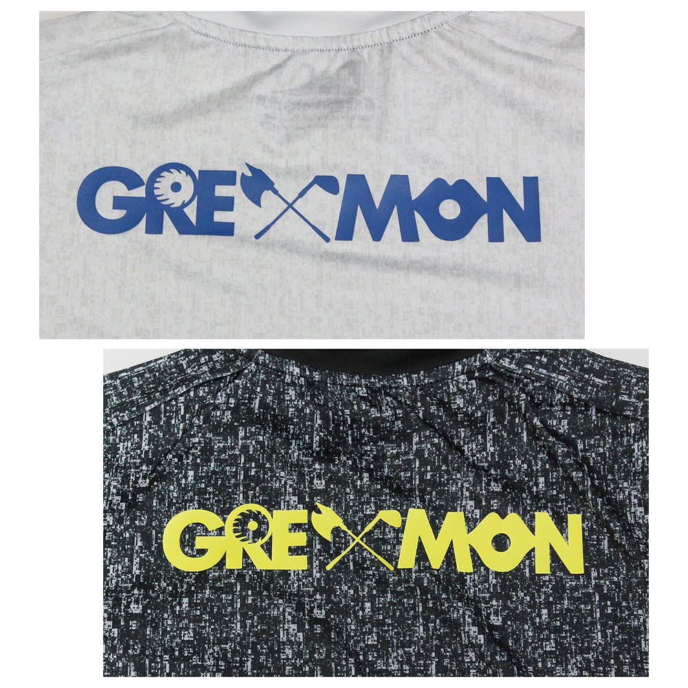 ドットモンスターデジタル総柄半袖モックネック【GREED MONSTER】