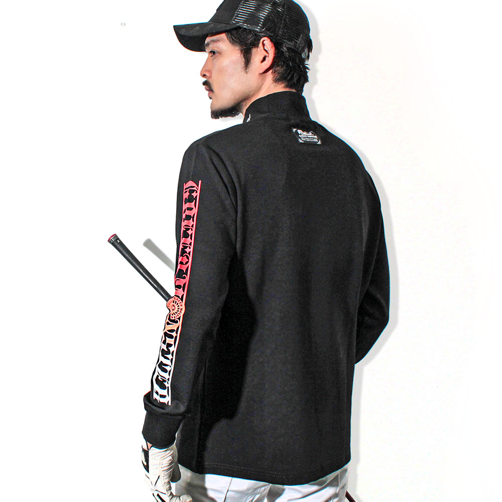 【GREED MONSTER】グリードモンスター GRADATION PRINT モックネック長袖カットソー