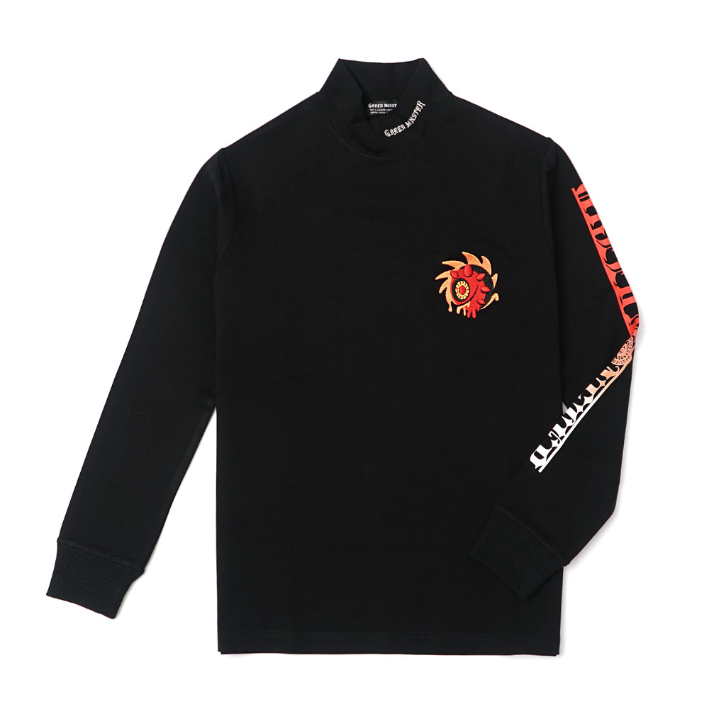 【GREED MONSTER】グリードモンスター GRADATION PRINT モックネック長袖カットソー