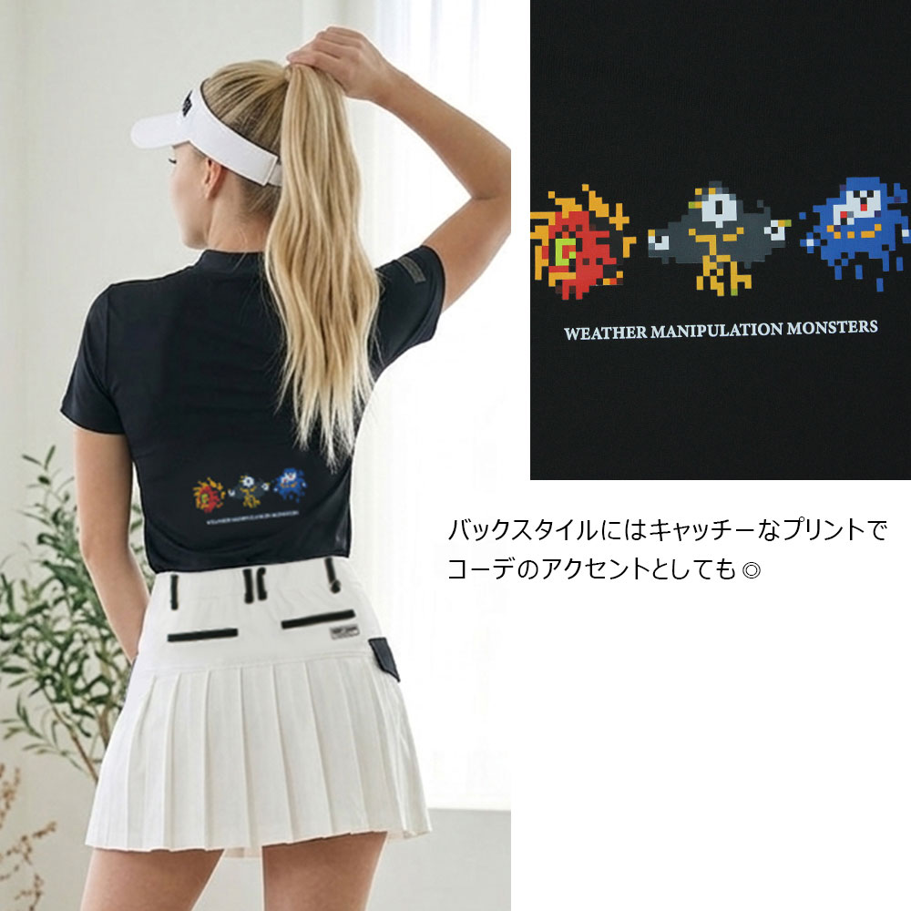 【GREED MONSTER】グリードモンスター ドットモンスター半袖モックネック