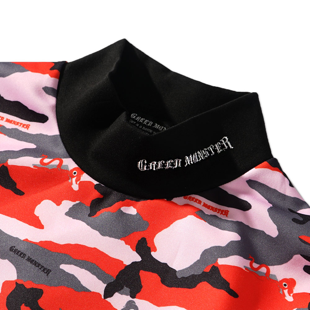 【GREED MONSTER】グリードモンスター CAMOUFLAGE モックネック長袖カットソー