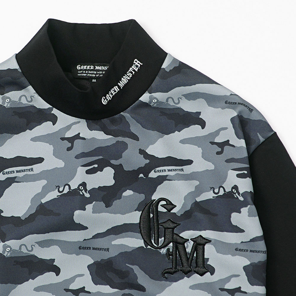 GREED MONSTER】グリードモンスター CAMOUFLAGE モックネック長袖