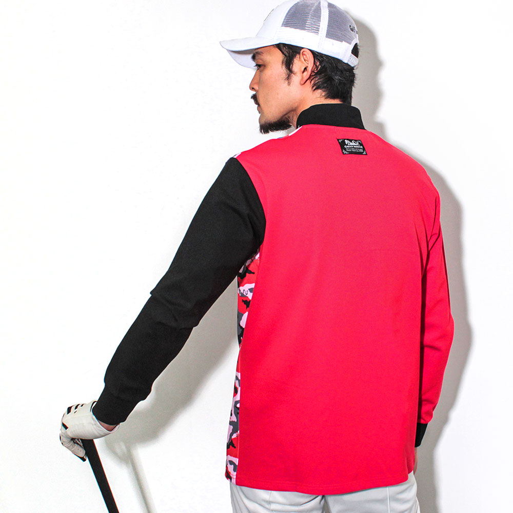 【GREED MONSTER】グリードモンスター CAMOUFLAGE モックネック長袖カットソー