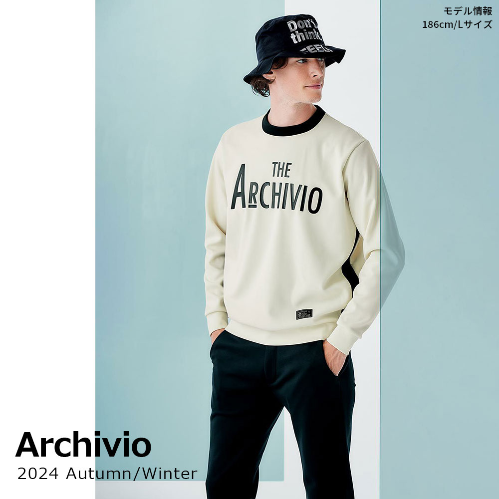 サイド切り替えロゴプルオーバー【archvio】