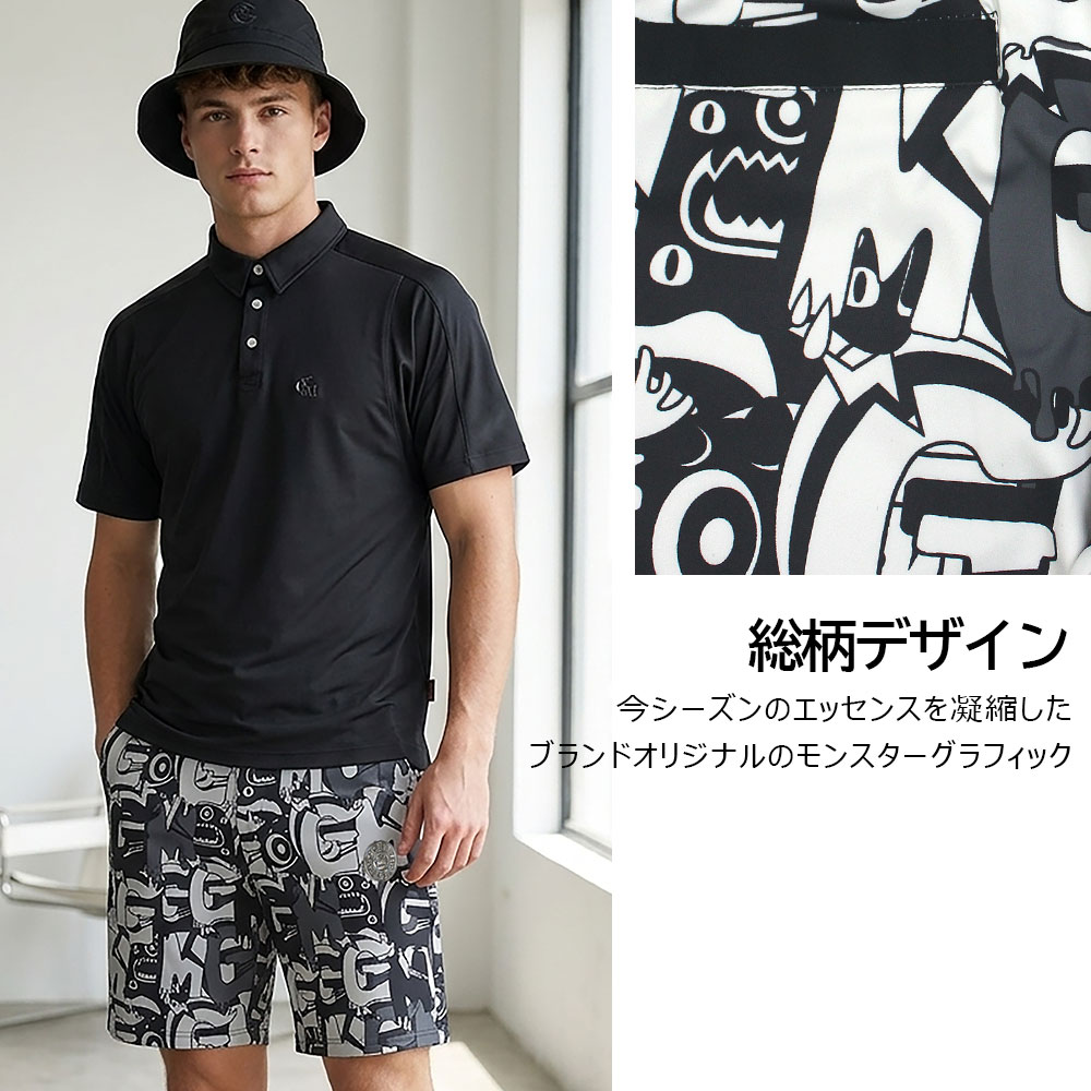 モノトーンモンスター総柄ショーツ【GREED MONSTER】