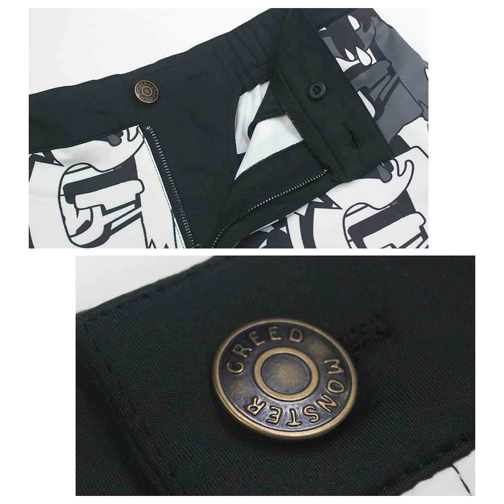 モノトーンモンスター総柄ショーツ【GREED MONSTER】