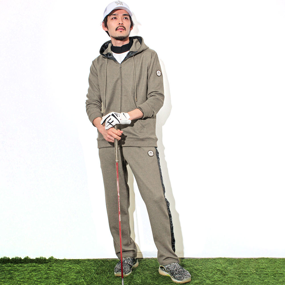 【GREED MONSTER】グリードモンスター LOGO TAPE ワッフルパンツ