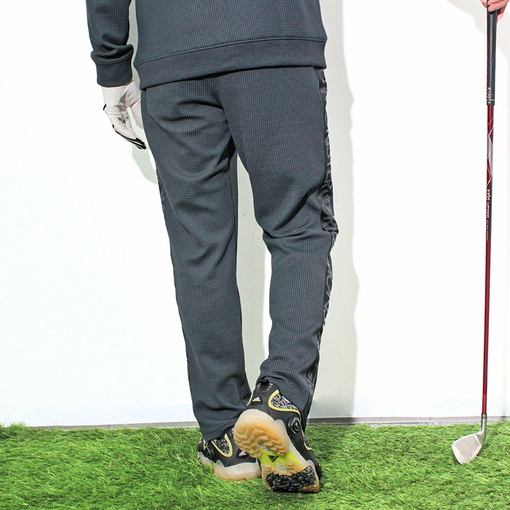 【GREED MONSTER】グリードモンスター LOGO TAPE ワッフルパンツ