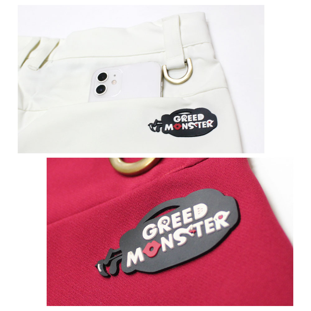 シルバーワッペン縦ロゴショーツ【GREED MONSTER】