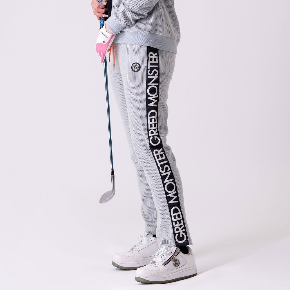 【GREED MONSTER】グリードモンスター LOGO TAPE ワッフルパンツ