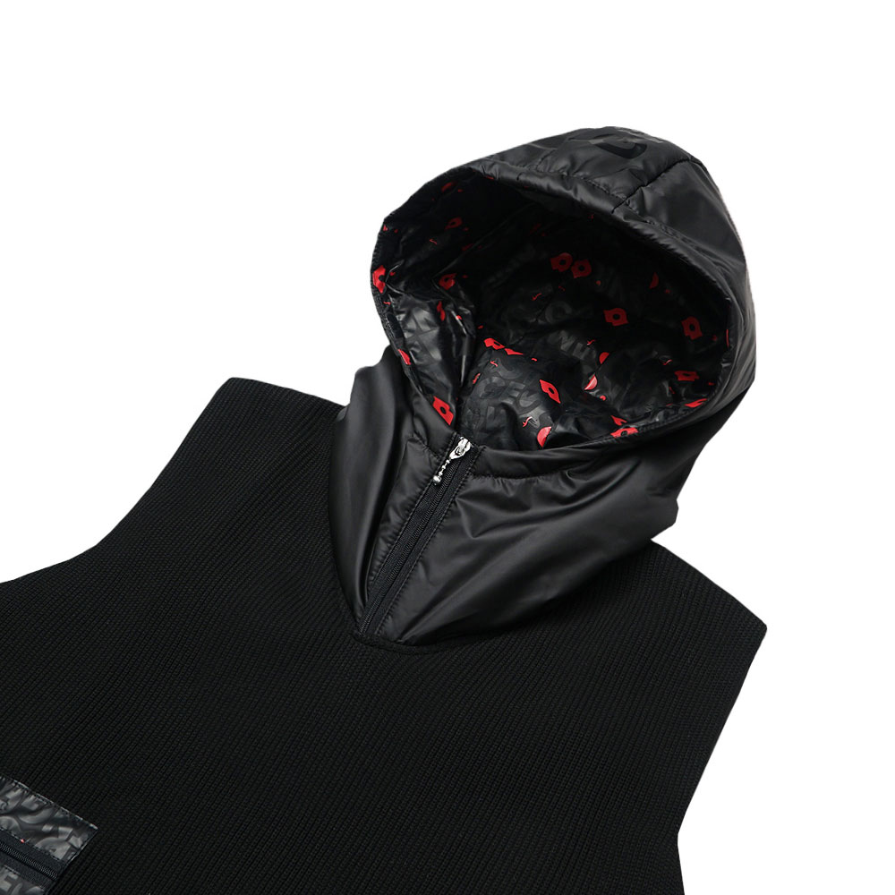 Knit Combination 中綿フードベスト