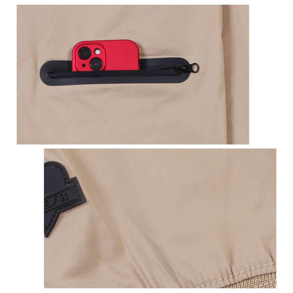 【MENS】LUXE/R GOLF ロゴリブストレッチ長袖プルオーバー