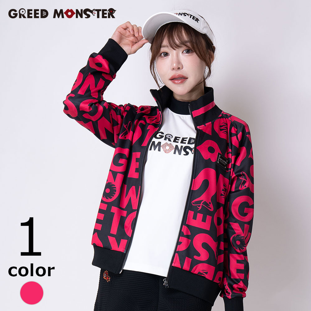総柄プリントトラックジャケット【GREED MONSTER】