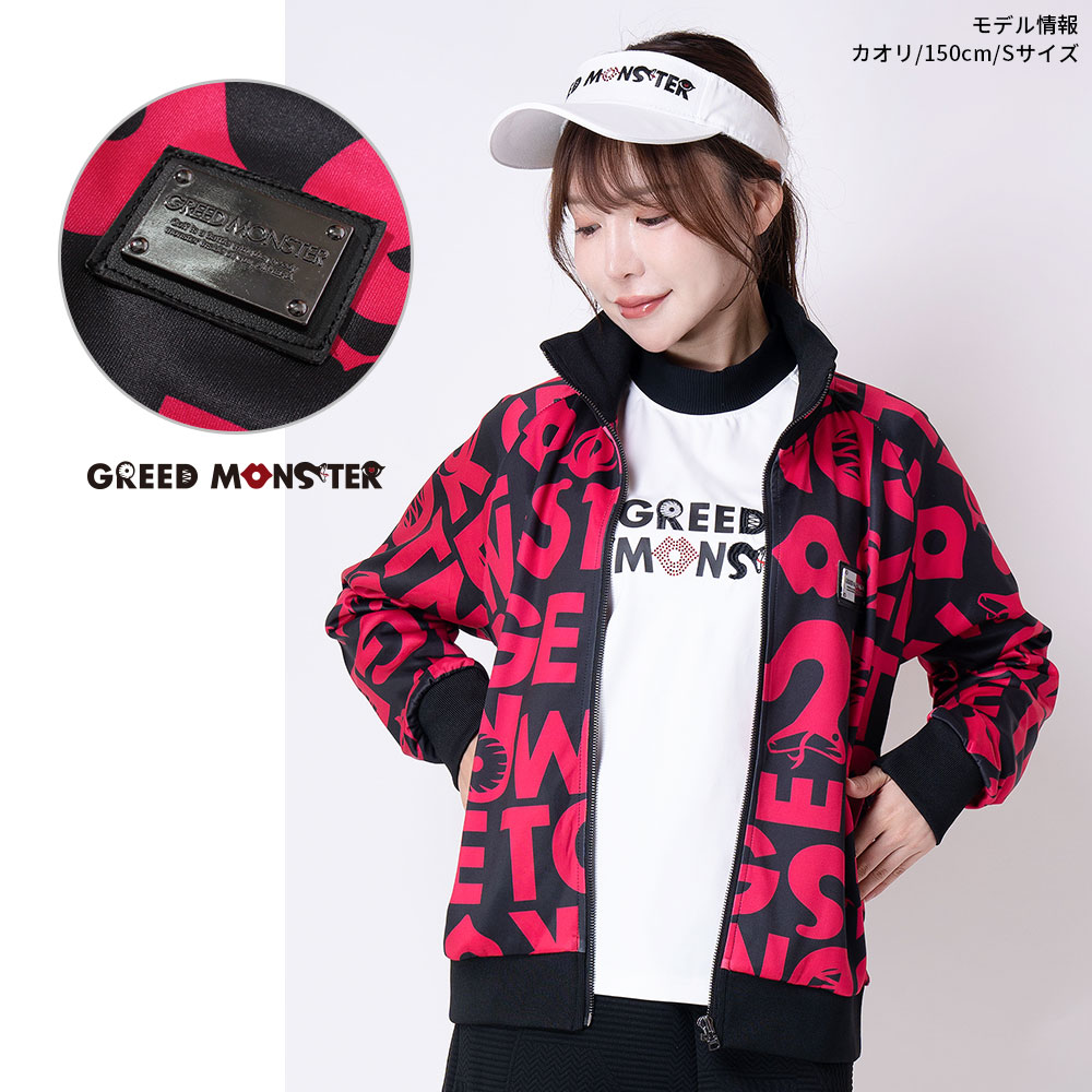 総柄プリントトラックジャケット【GREED MONSTER】