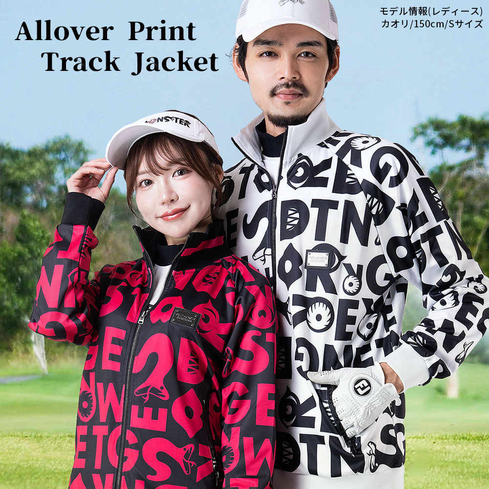 総柄プリントトラックジャケット【GREED MONSTER】