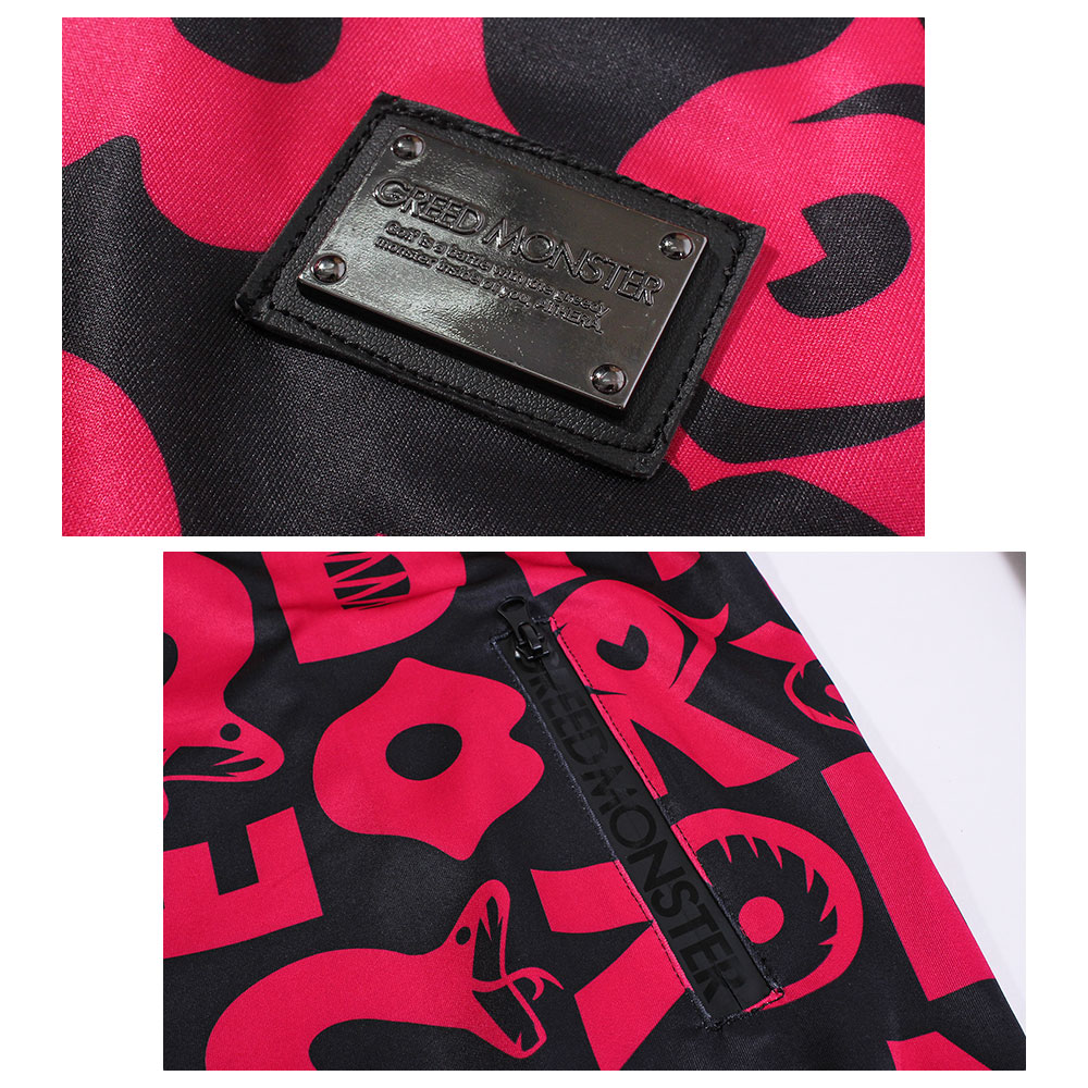 総柄プリントトラックジャケット【GREED MONSTER】