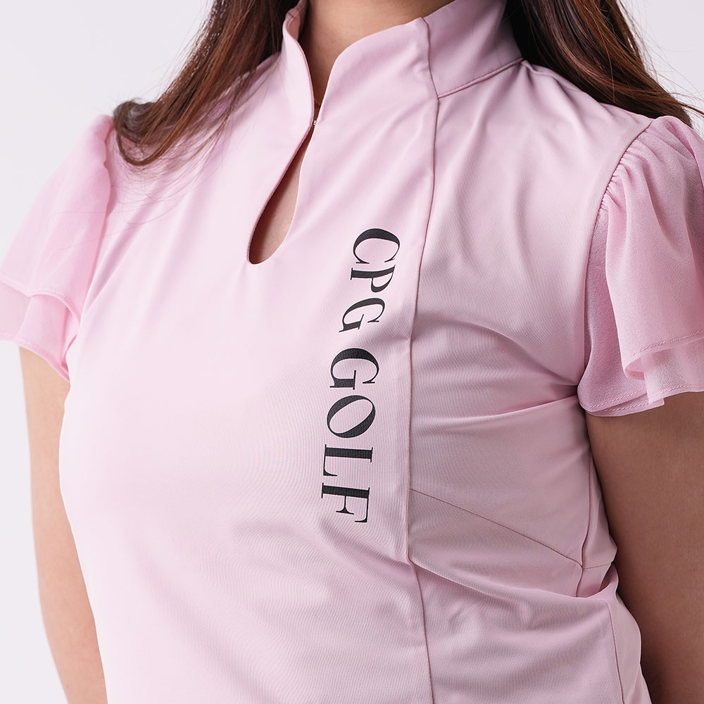 マオカラー袖シフォンSS PINK【CPG GOLF】 | レディース | Condor19