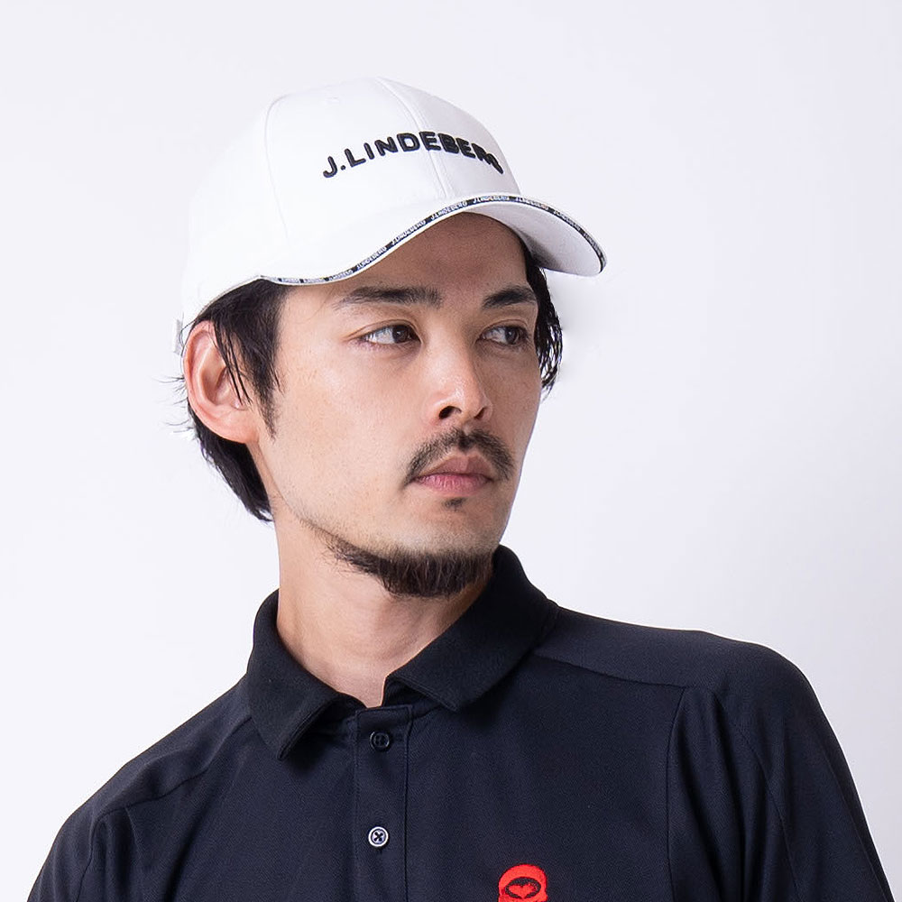 ロゴツイルキャップ　WHITE【J.LINDEBERG】