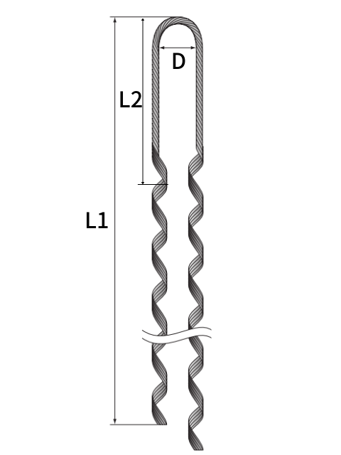 落石防止網用巻付グリップ | 建設資材,ネット・シート