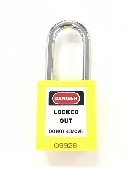 000　専用確認中です！ ロックアウト用パドロック 吊38mmタイプ 黄 | 工場用商品特集