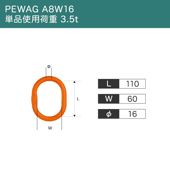 磻ץ󥰡ڻѲٽ 3tۡڥ PEWAG A8W16 ñʻѲٽ 3.5tۡ2ߤꡡ60ۡԤ߹ߡˡ