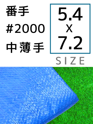 �֥롼������ �ּ�#2000(����) ������5.4��7.2m 5������