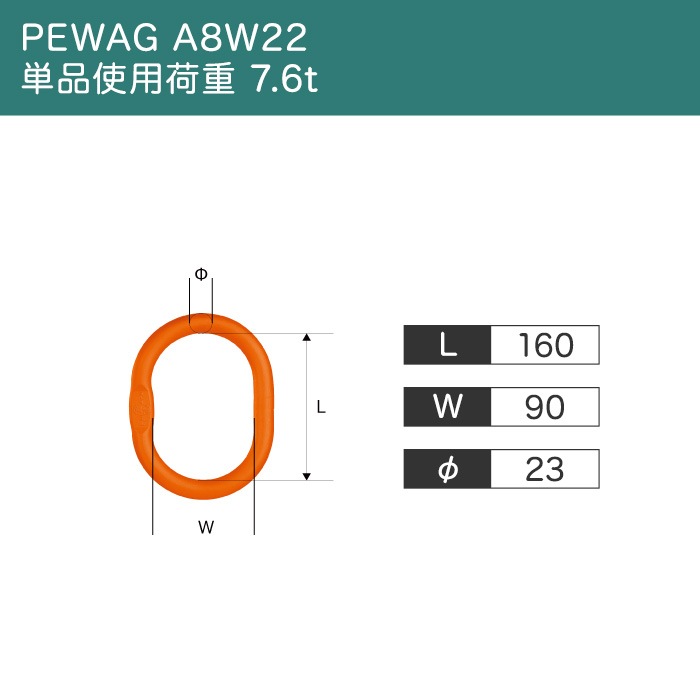 磻ץ󥰡ڻѲٽ 5tۡڥ PEWAG A8W22 ñʻѲٽ 7.6tۡ2ߤꡡ60ۡԤ߹ߡˡҥɸ(եå̵)