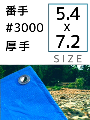 �֥롼������ �ּ�#3000(����) ������5.4��7.2m 5������