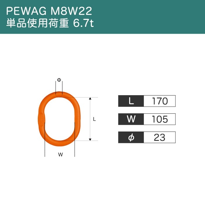 �磻������ץ���󥰡ڻ��Ѳٽ� 5t�ۡڥ�� PEWAG M8W22 ñ�ʻ��Ѳٽ� 6.7t�ۡ�2���ߤꡡ60��ۡ��ҥ���֥������Ԥ߹���(���)���ҥ���ɸ���