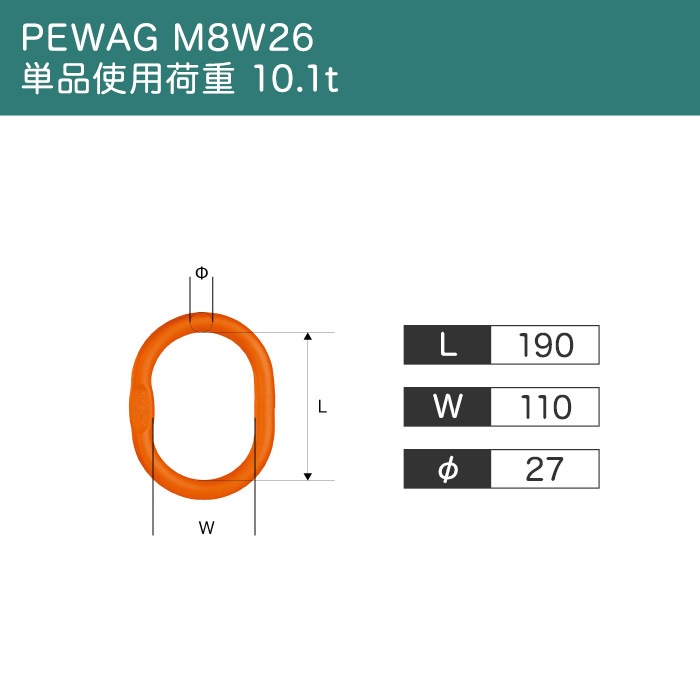 �磻������ץ���󥰡ڻ��Ѳٽ� 8t�ۡڥ�� PEWAG M8W26 ñ�ʻ��Ѳٽ� 10.1t�ۡ�4���ߤꡡ60��ۡڥ���֥����� ���å��ߤ��