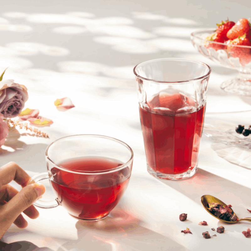 完売御礼【2025初秋限定】芳醇カシスローズ茶　茶葉1000ｇ入