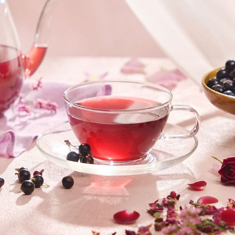 【2026初秋限定】芳醇カシスローズ茶　茶葉1000ｇ入