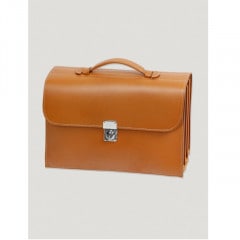 30OFFSLIM BRIEFCASE TAN