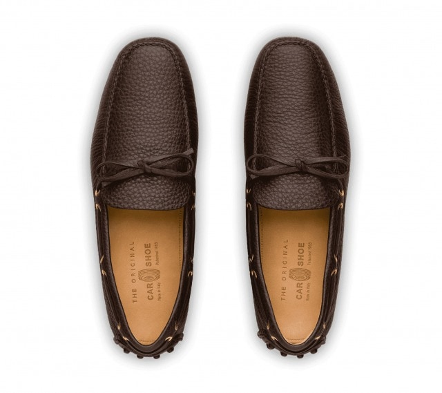 カーシュードライビングシューズ7.5/CAR SHOE ブラウン26cm