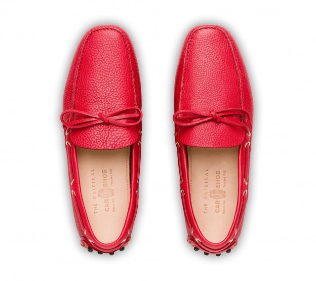 DRIVING SHOES GRAINED CALF RED