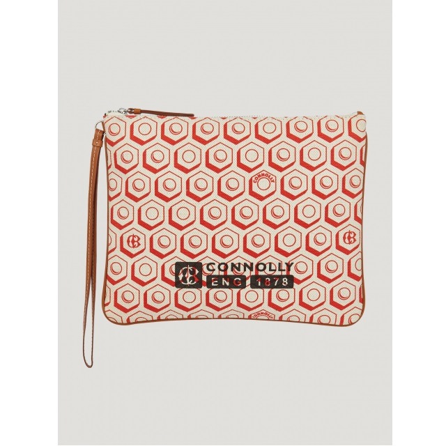 FLAT PRINTED POUCH (L) RED