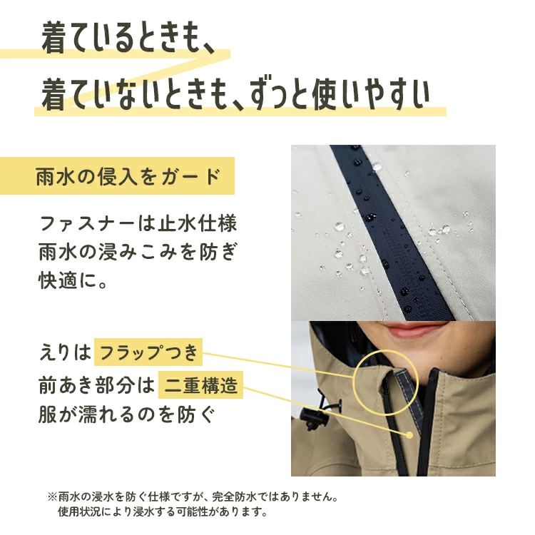 自転車用レインコート レディース ツバ付ヘルメット対応 透明
