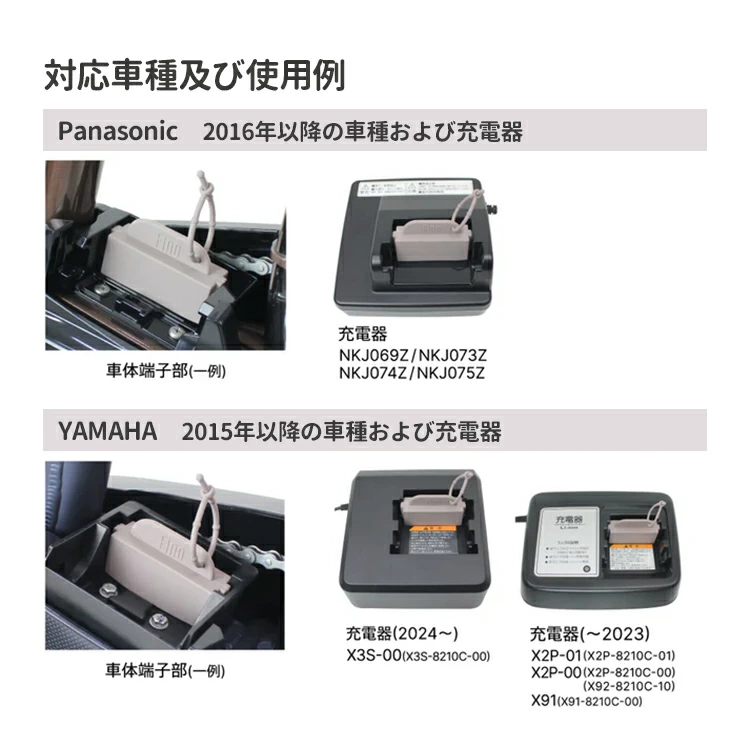 電動アシスト自転車ヤマハ用充電器　パナソニック充電器 ヤマハ電動自転車充電器パナソニック電動自転車充電器計5台