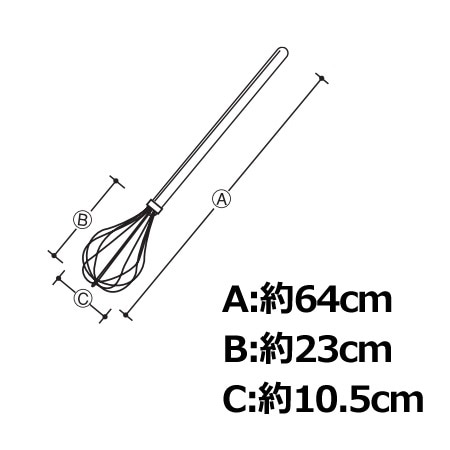 ステンレス電動ドリル用泡立器 20号 64cm 石浜金物工業 電動