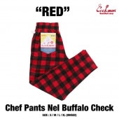 եѥ Chef Pants Nel Buffalo Check Red