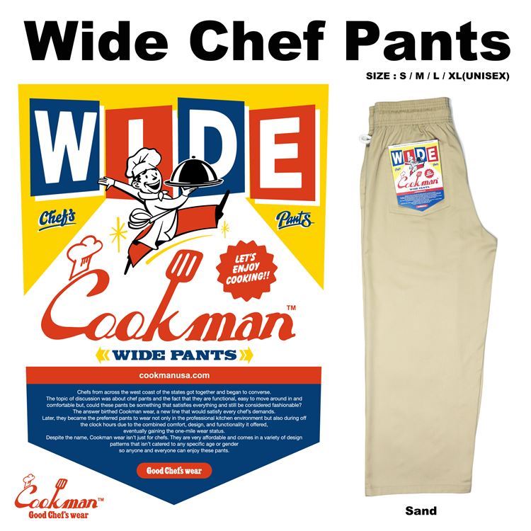 Cookman クックマン シェフパンツ Chef pants 公式 ショップ 南