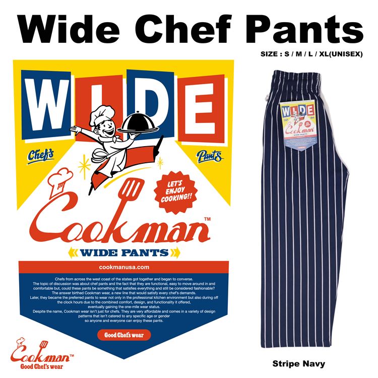 Cookman クックマン シェフパンツ Chef pants 公式 ショップ 南